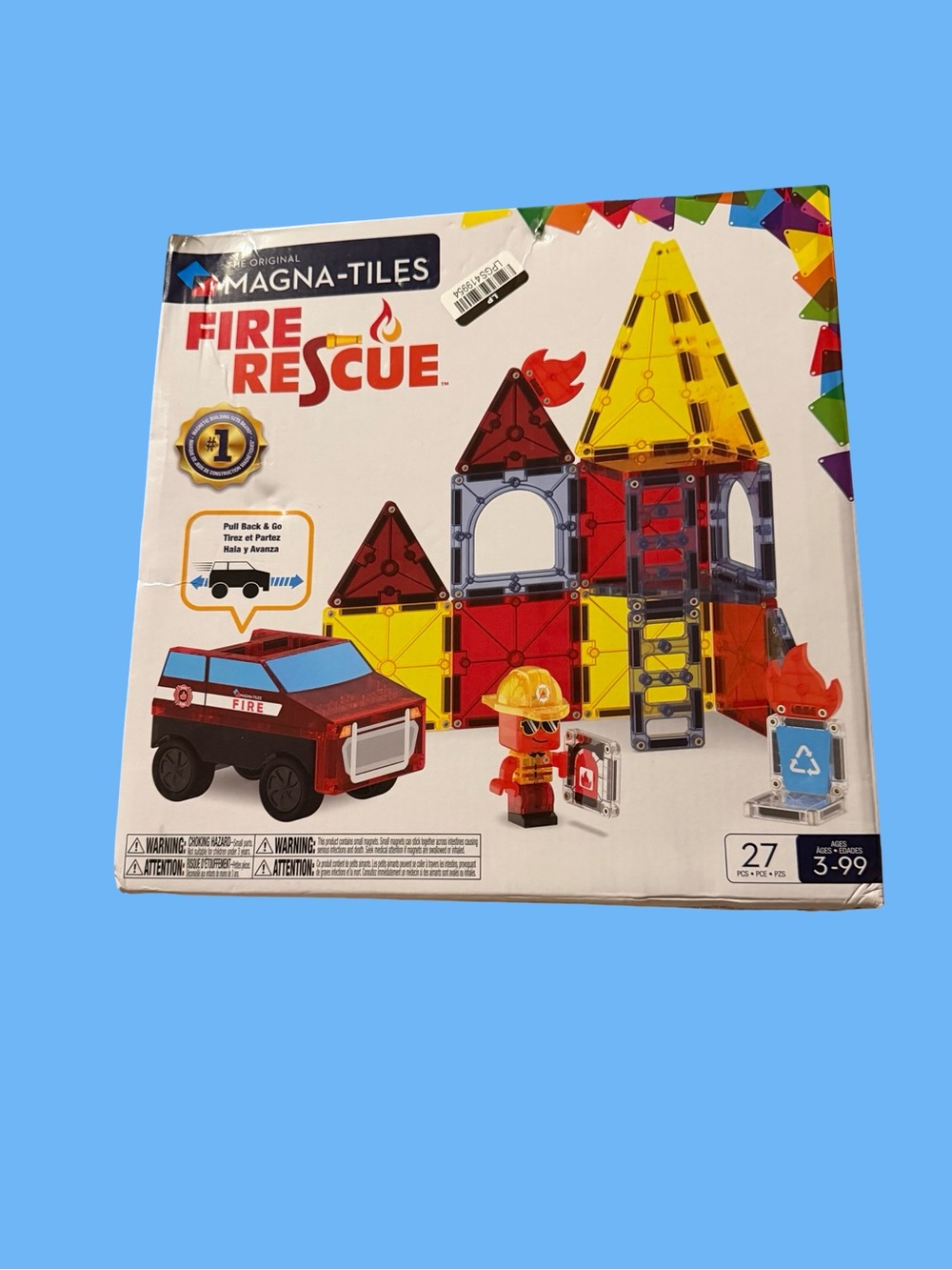 MAGNA-TILES Fire Rescue 27-Piece Magnetic Construction Set